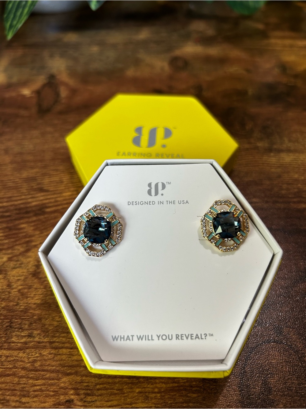 Bomb Party OG “The Marisol Earrings” Enamel & Gold Stud Earrings